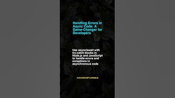 Handling Errors In Async Code
