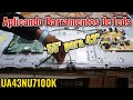Aplicando os barramentos em tv samsung ua43nu7100