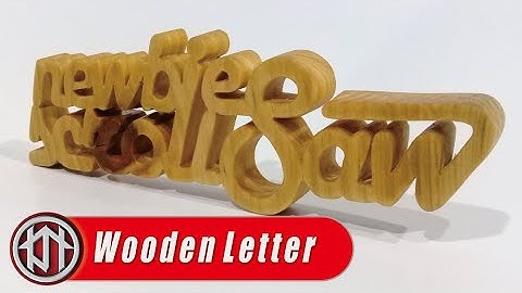 Free pattern scroll saw for beginner - Wooden letters