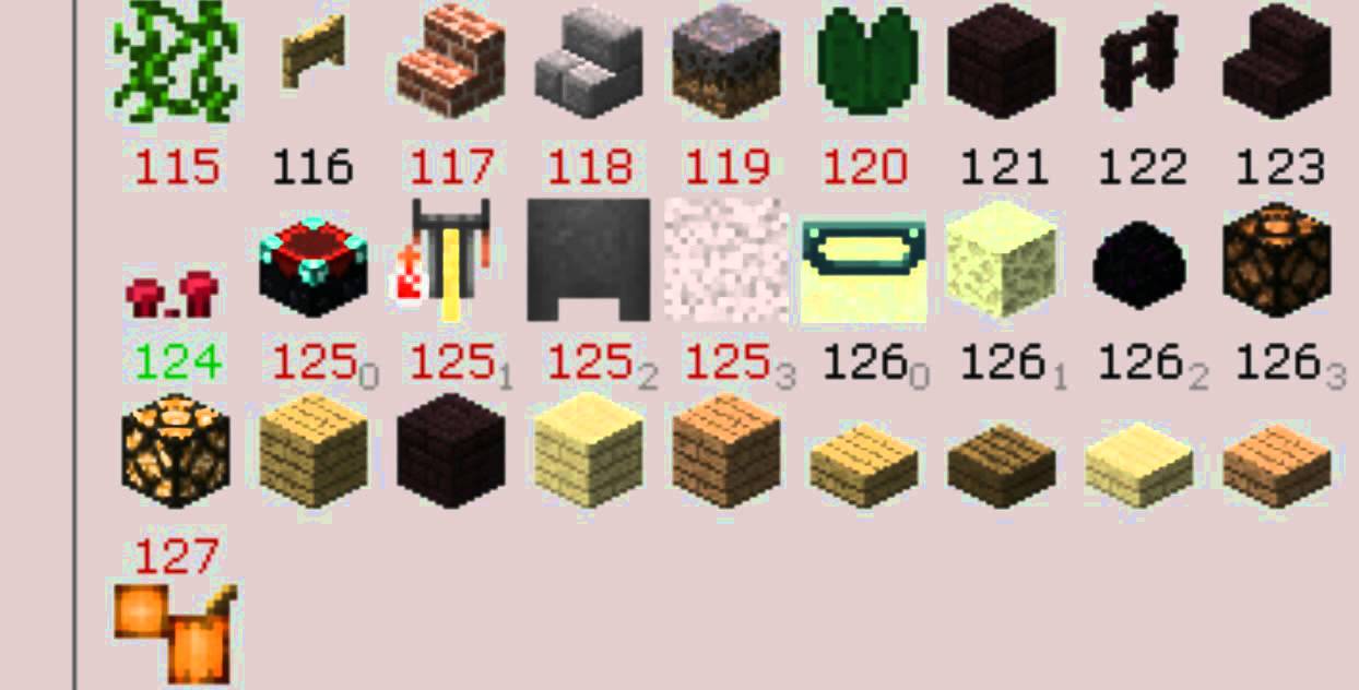 Block IDs - Minecraft Building Inc