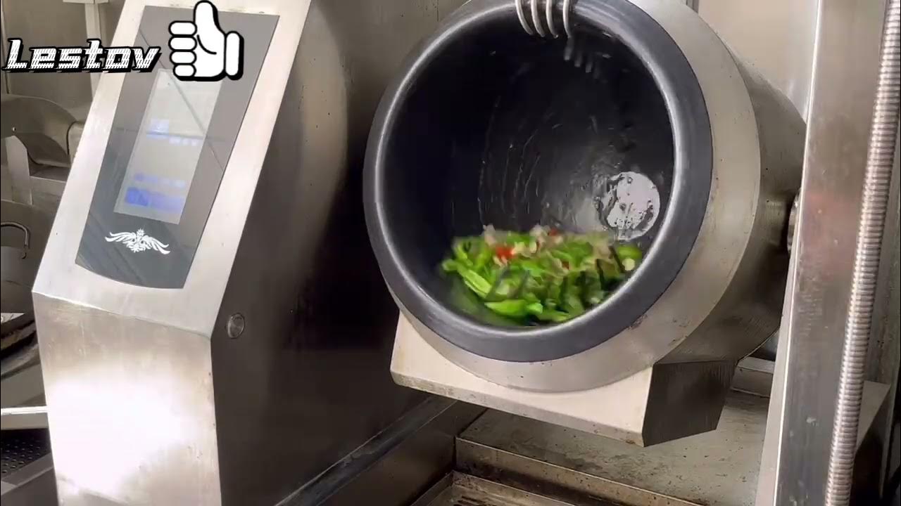 An automated stir-frying appliance that walks the walk and stirs the wok! -  Yanko Design