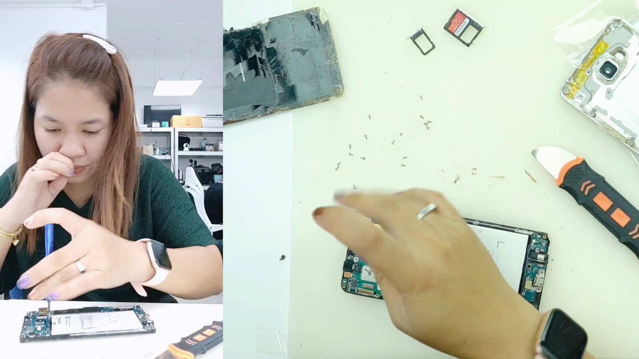 เปลี่ยนจอ samsung A7 2016 (A710) - น้องหยก โมบาย