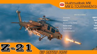 Z-21 VIP Battle Pass helicopter | Damage test | Modern Warships | Artstorm screenshot 3