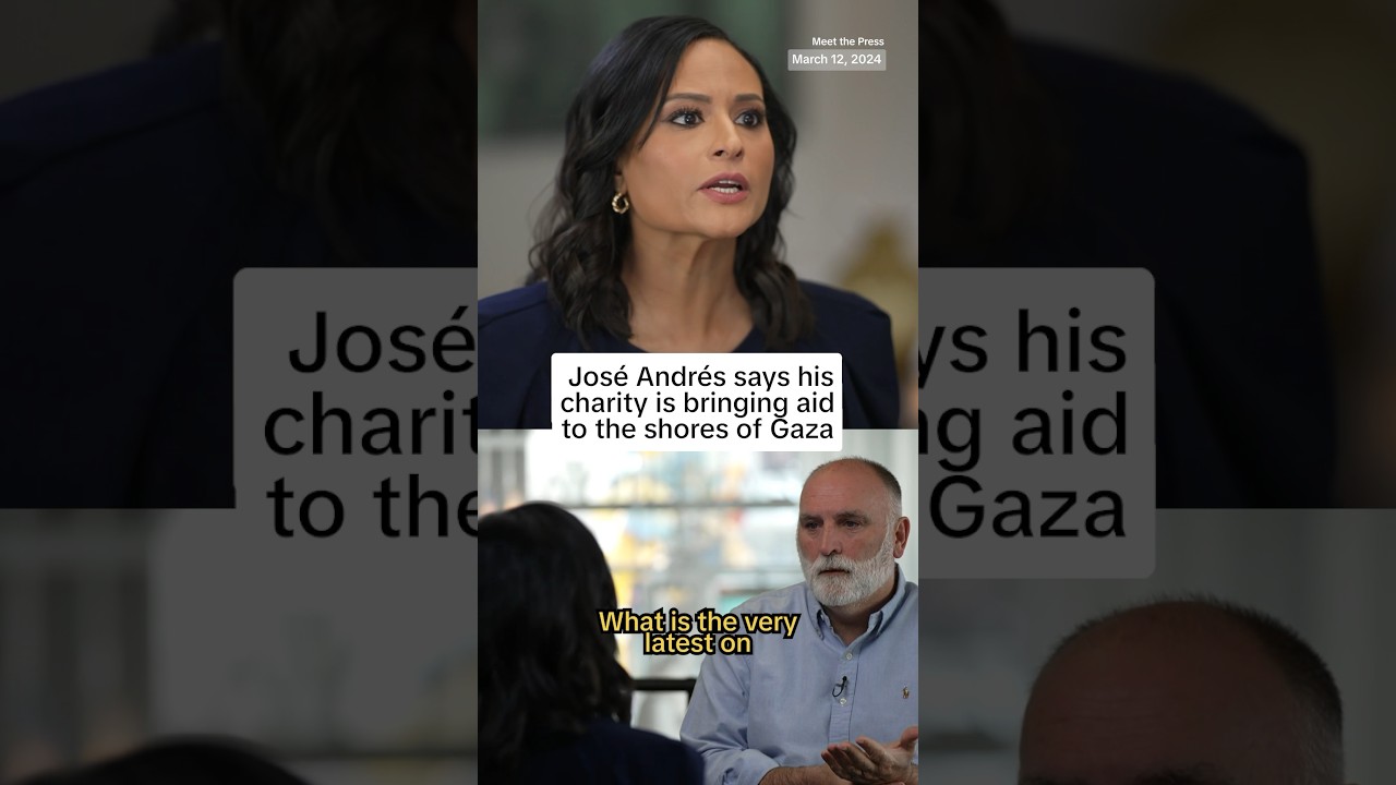 José Andrés says his charity is bringing aid to the shores of Gaza José Andrés says his charity is bringing aid to the shores of Gaza