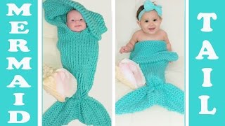 Pt. 3 ~Glama's 2 in 1 Loom Knit Mermaid Tail Cocoon/Blanket