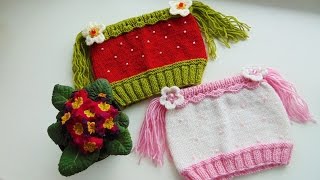 Как связать детскую шапочку клубничку. Как связать детскую шапочку клубничку.