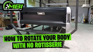 How to rotate your car body with no rotisserie? (Ghetto Rotisserie)