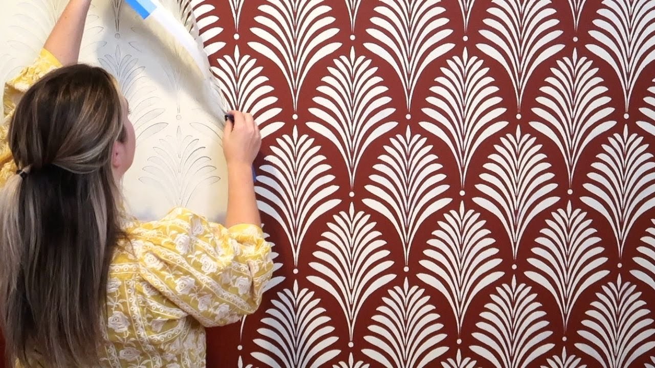 How to Stencil a Divine Art Deco Wallpaper Look that Shines up Your Home  Decor 