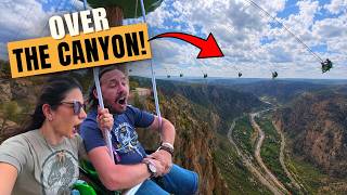 This Ride Hangs You Over a Canyon! 😳 | Glenwood Canyon Flyer Reaction & POV
