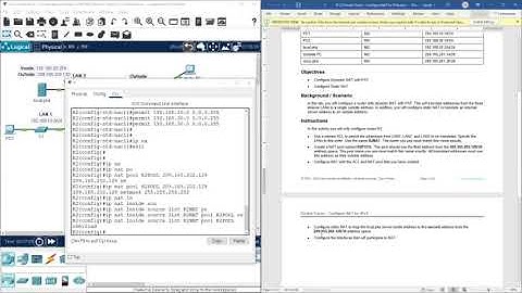 (CCNP ENCOR v8) 15.2.2 Packet Tracer - Configure NAT for IPv4