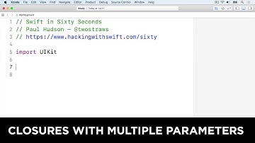 Closures with multiple parameters – Swift in Sixty Seconds