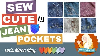 Cute Jean Pockets the Easy Way!