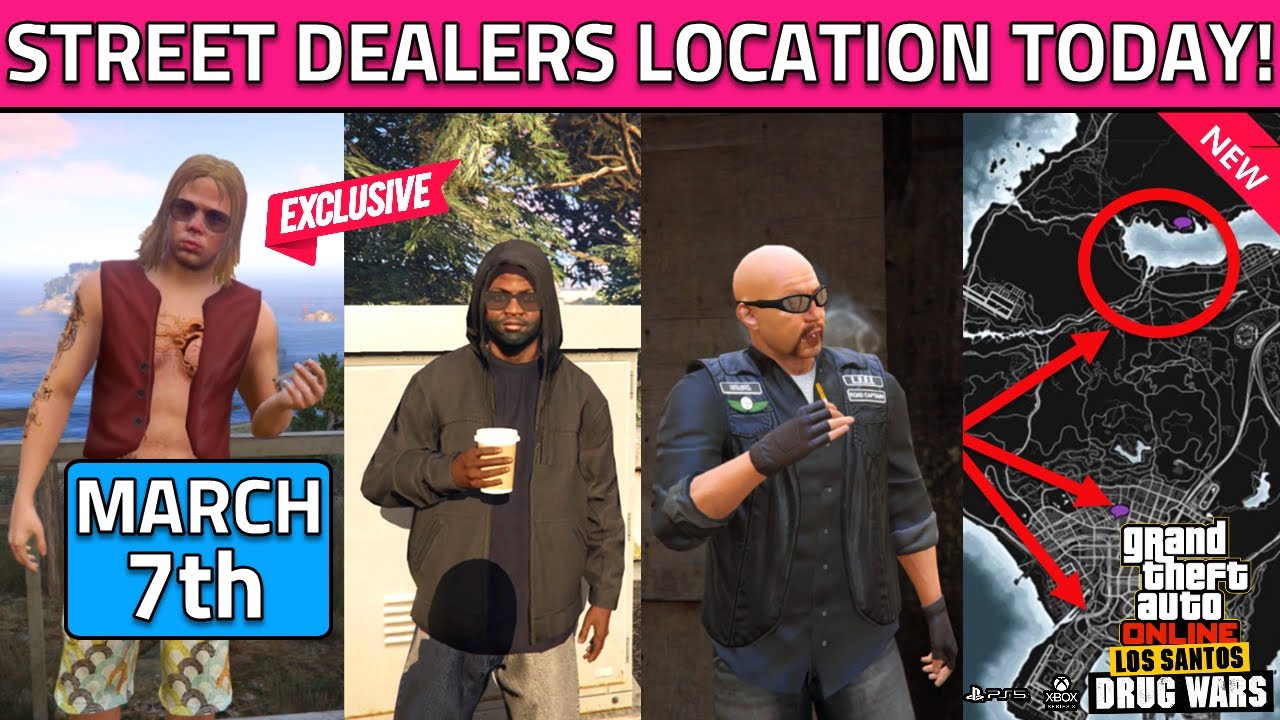Street Dealer Locations TODAY In GTA 5 Online! Where To Find Street