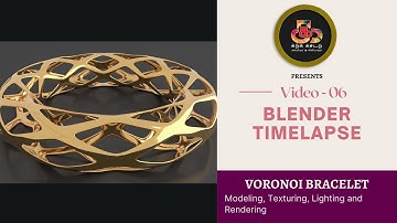 #KarkaKasadara #Blender #Timelapse Blender Timelapse – 08 | Voronoi Bracelet