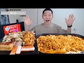 매운 대왕 불닭 떡볶이 + 훈제삼겹 + 비엔나소시지 + 어묵 먹방mukbang정대만