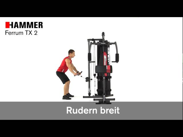 Hammer 9034 Multi-Gym Ferrum TX 2 - Kraftstation - Fitnessstation - YouTube