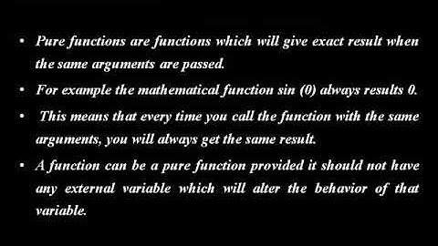 12-computer science , chapter-1, function ( pure & impure functions) Part 4