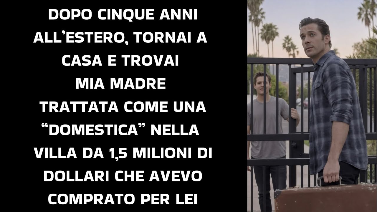 Dopo 5 anni all’estero, tornare a casa e trovai mia madre trattata come una... 