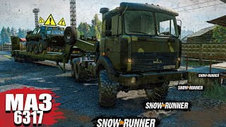 SnowRunner : Болота Таймир  МАЗ-6317 Трал Доставка БТР-60 Скаут 