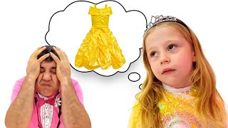 Nastya and dad make their own DIY Princess party dresses by Like Nastya GB 249,988 views 2 months ago 24 minutes
