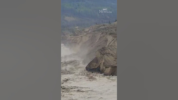 Debris from B.C. landslide surging downstream