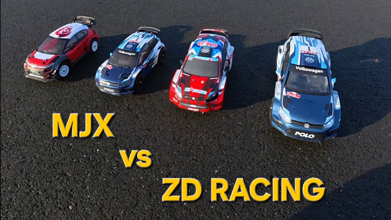 RC Rally Battle on Wet Asphalt | MJX vs ZD Racing