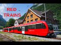 Swiss Trains in Appenzell - Narrow Gauge - Appenzeller Bahnen - Schmalspur