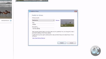 Uploading videos to Vimeo through Windows Live Movie Maker 2012
