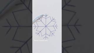 😍 Easy Snowflake Embroidery Tutorial #embroidery #stitch #viral #trending #shorts