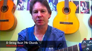 d string root 7th chords