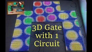 3D gate with 1 circuit designed with ARELAB 5000V2 Software manual connection