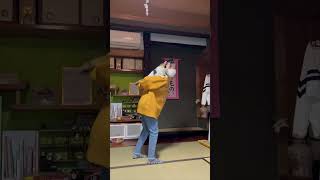 Playful Cat Jumps On Girl’s Back