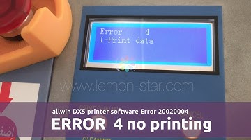 ALLWIN printer Error 4 stop printer manager 20020004 mismatch with fire