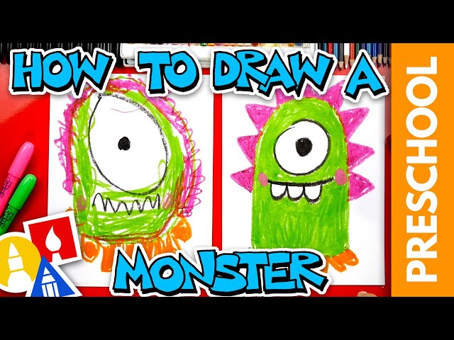 How to Draw a Monster Video — Directed Drawing for Kids