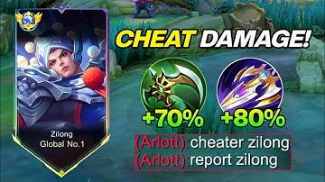 ZILONG NEW CHEAT DAMAGE!!🤯 | ZILONG BEST BUILD 2025