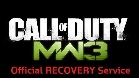 MODERN WARFARE 3 - PRESTIGE LOBBY - ACCOUNT RECOVERY