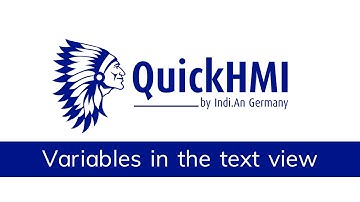 QuickHMI | Create variables in the text view