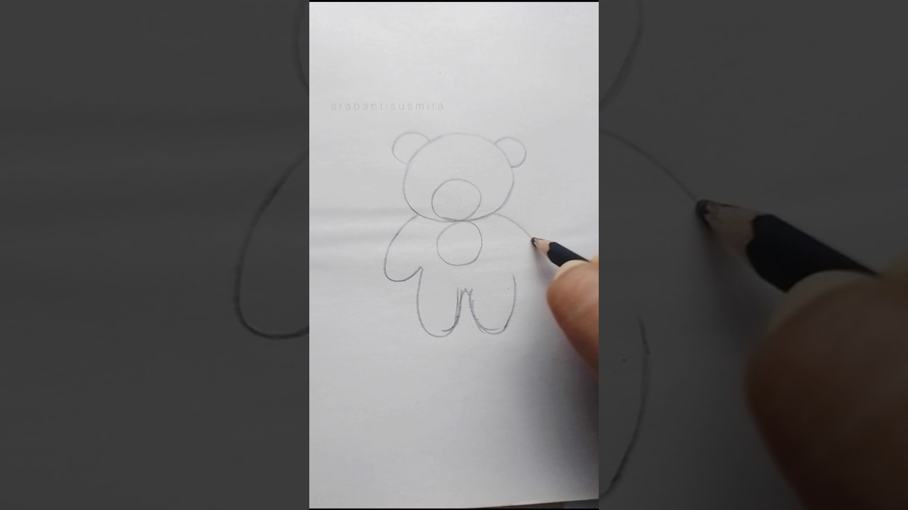 Easy way to make teddy bear shape from number 8  