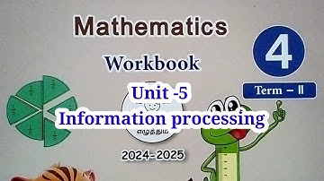 4th standard maths term 2 unit 5 information processing Ennum Eluthum workbook answers 2024 2025