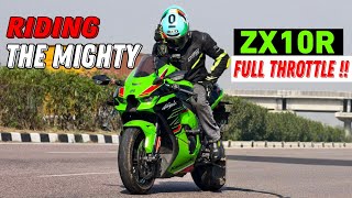 KAWASAKI NINJA ZX10R FULL THROTTLE.|| RIDING THE MIGHTY WITH 206 BHP ON EXPRESS WAY.🔥||