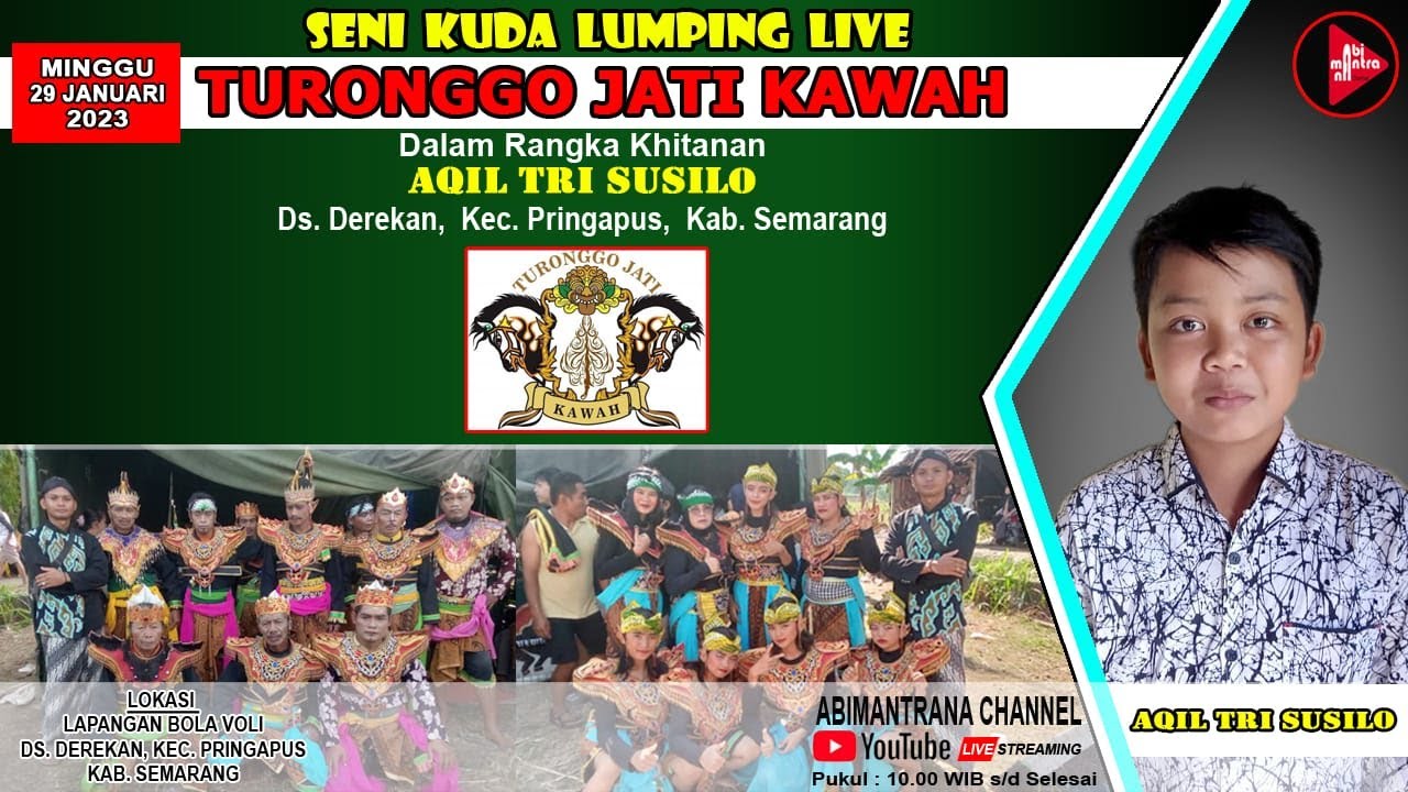 [TJK LIVE ] DEREKAN 2 - SENI Kuda Lumping Turonggo Jati Kawah