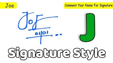 ✔️ Joe Name Signature Style Request Done
