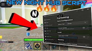🔥 Night Hub Script - Blox Fruits Script No Key Auto Farm 