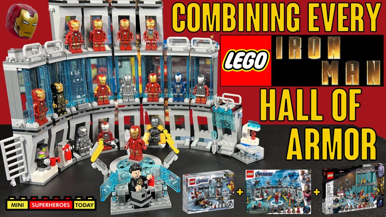 Combining Every Lego Iron Man Hall Of Armor Set Ever! - Youtube