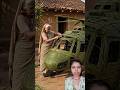 🌿🚁Amazing Palm Leaf Art! Village Grandma Makes Helicopter। #ai #creativecreation #handmade #creative