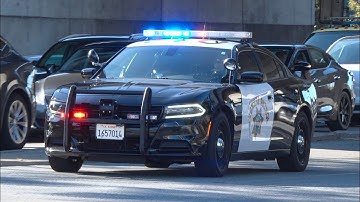 "Move To Your Right" | CHP Units Responding Code 3 with PA Usage!
