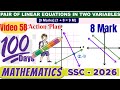 100 Days Action Plan/Video No. 58/Pair of linear equations in two variables/8 marks graph explained