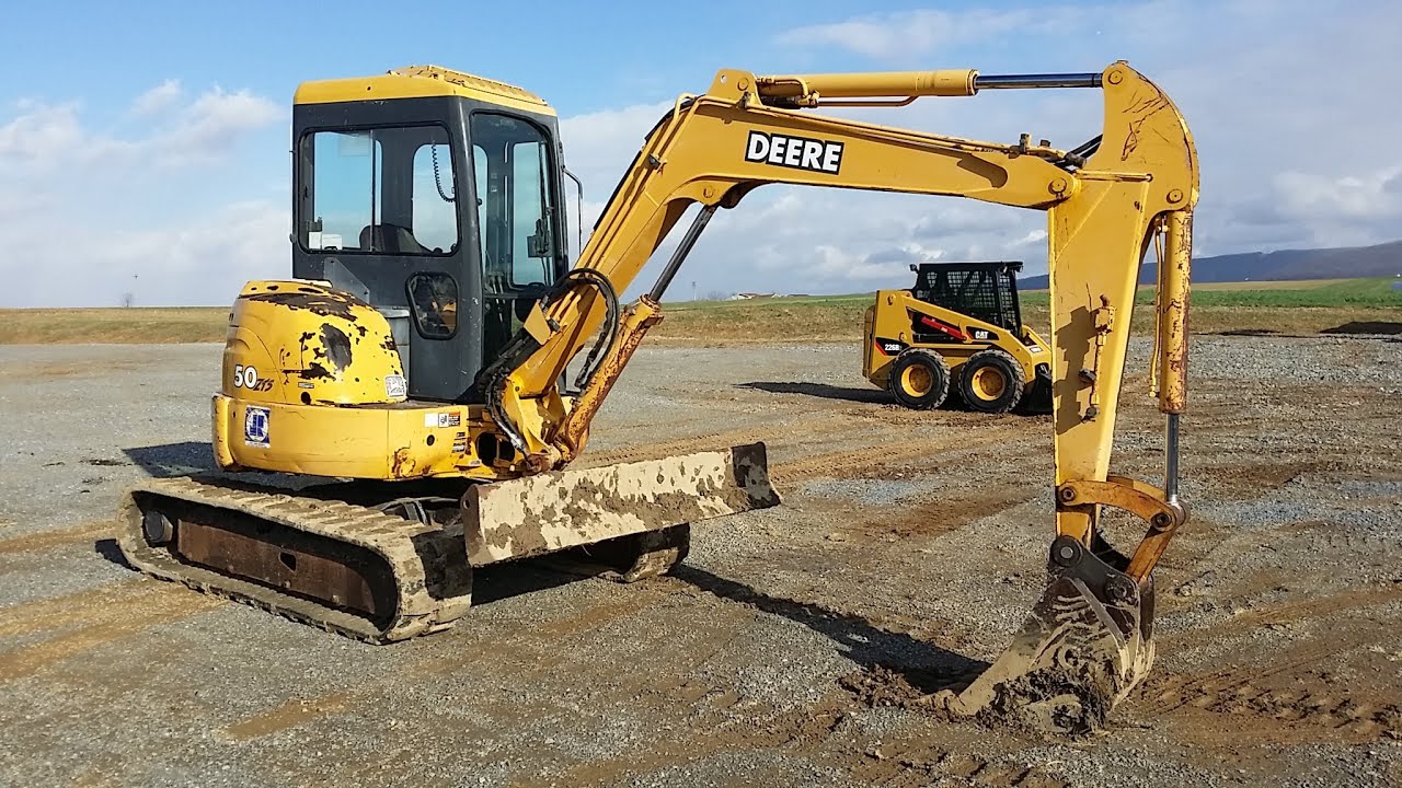 John Deere 50ZTS Mini Excavator... YouTube