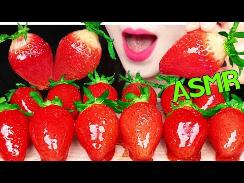 ASMR *RECIPE* <strong>CANDIED</strong> FRUITS TANGHULU 탕후루 레시피 딸기 탕후루 먹방 EATING SOUNDS