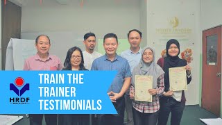 Train-The-Trainer Certification Programme - Testimonials (7 - 11 May 2018)
